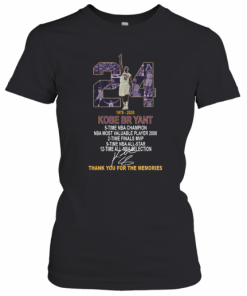 RIP 24 Kobe Bryant 1978–2020 5 Time NBA Champion Signature T-Shirt Classic Women's T-shirt