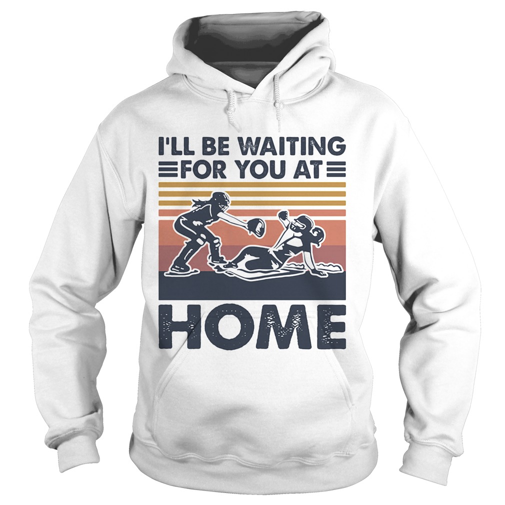 Rugby Ill be waiting for you at home vintage  Hoodie
