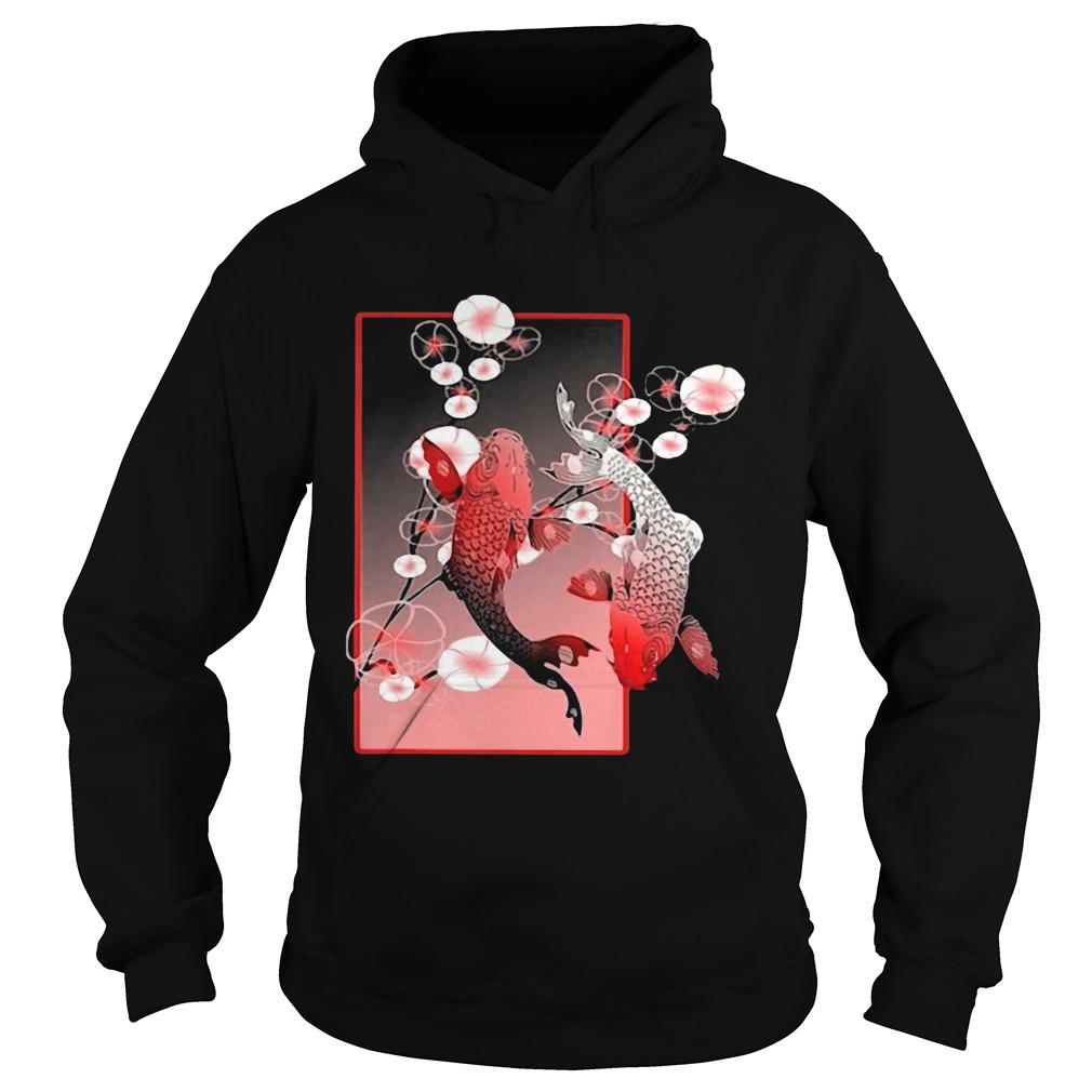 Sakura Cherry Blossom Koi Fish  Hoodie