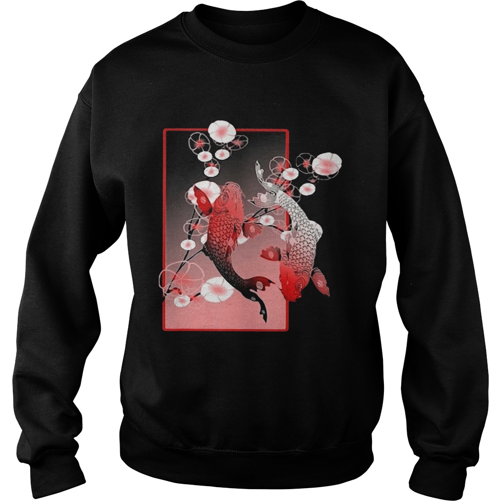 Sakura Cherry Blossom Koi Fish  Sweatshirt