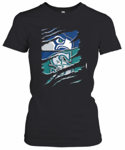 Seattle Seahawks And Seattle Mariners Football T-Shirt Classic Women's T-shirt