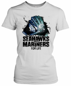 Seattle Seahawks And Seattle Mariners For Life Art T-Shirt Classic Women's T-shirt