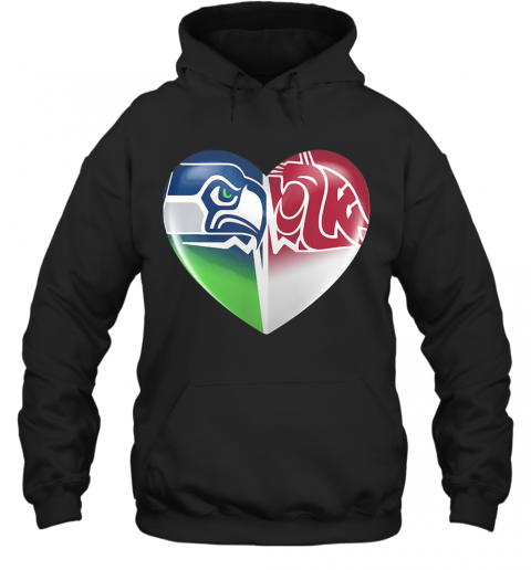 Seattle Seahawks And Washington State Cougars T-Shirt Unisex Hoodie