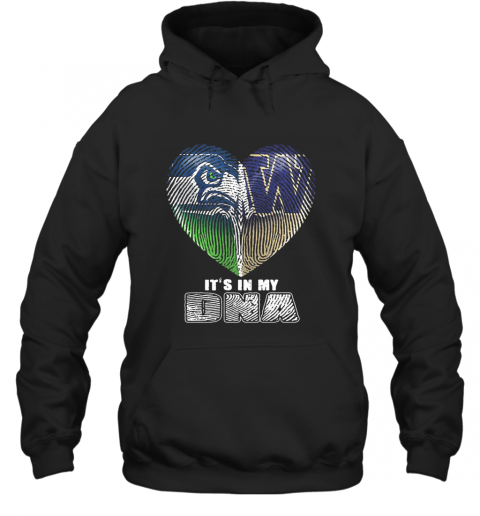 Seattle Seahawks And Winnipeg Blue Bombers Heart It'S In My Dna T-Shirt Unisex Hoodie