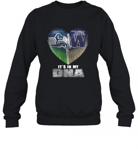 Seattle Seahawks And Winnipeg Blue Bombers Heart It'S In My Dna T-Shirt Unisex Sweatshirt