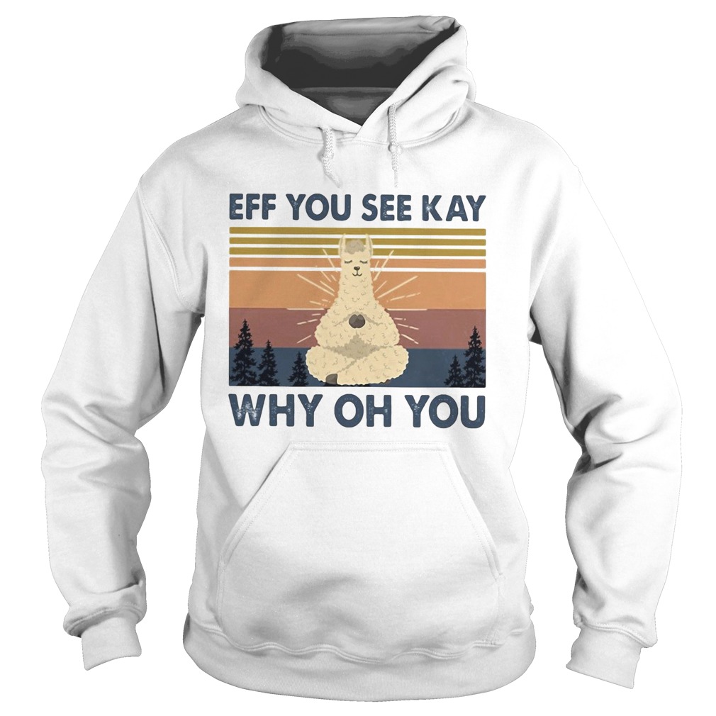 Sheep yoga eff you see kay why oh you vintage Hoodie