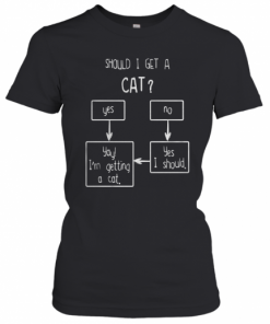 Should I Get A Cat Yes No T-Shirt Classic Women's T-shirt