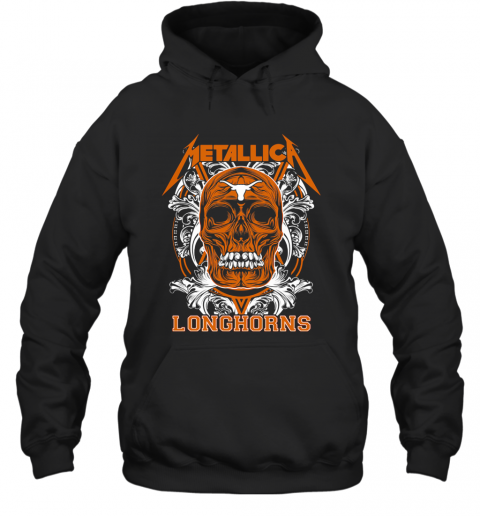 Skull Metallica Texas Longhorns Football Fish T-Shirt Unisex Hoodie