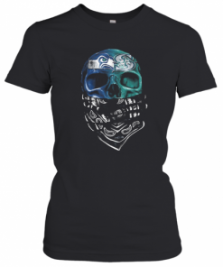 Skull Seattle Seahawks And Seattle Mariners T-Shirt Classic Women's T-shirt