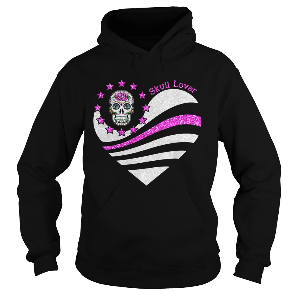 Skull lover heart Hoodie