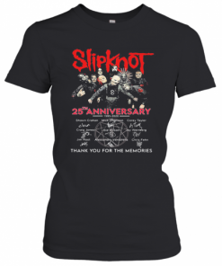 Slipknot 25Th Anniversary Thank You For The Memories Signatures T-Shirt Classic Women's T-shirt