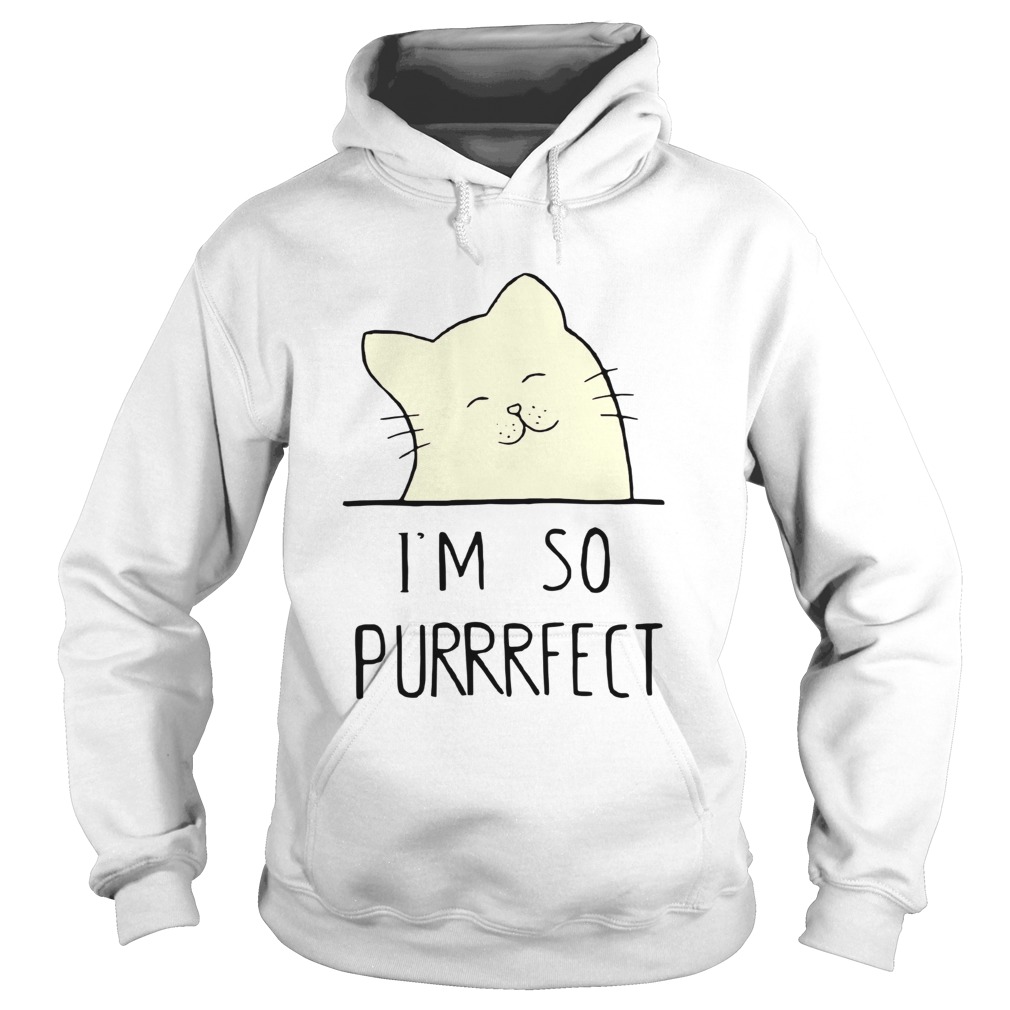 Smile Cat Im So Purrrfect  Hoodie