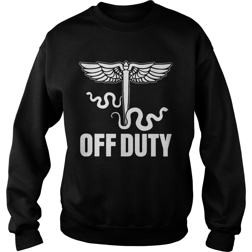 Snake Off duty nurse Sweatshirt