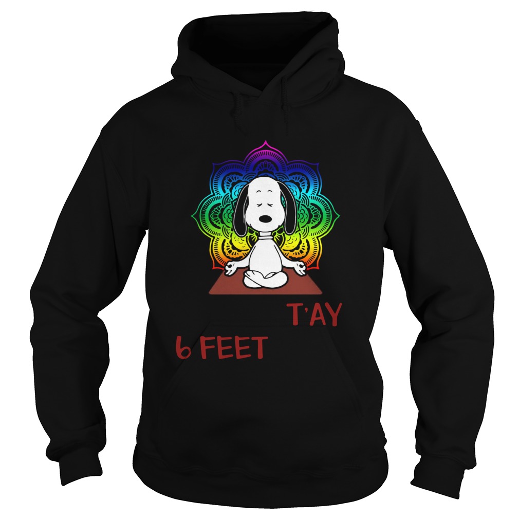 Snoopy Namastay 6 Feet Away Hoodie