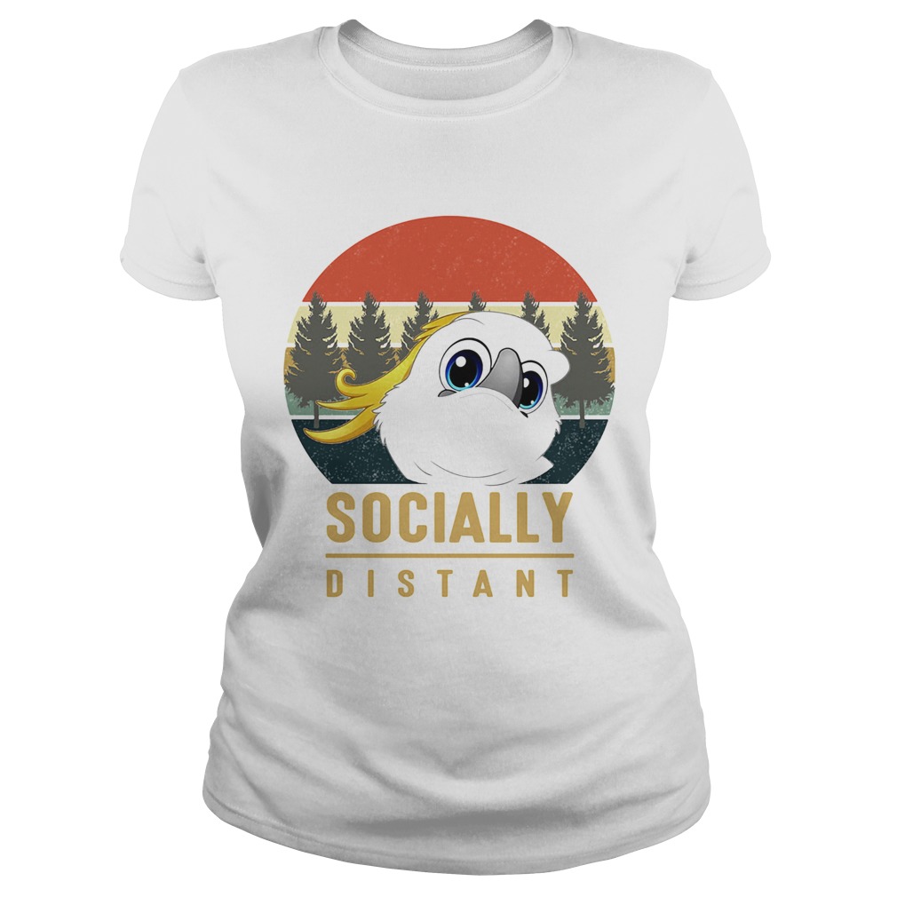 Social distant bird mask vintage  Classic Ladies