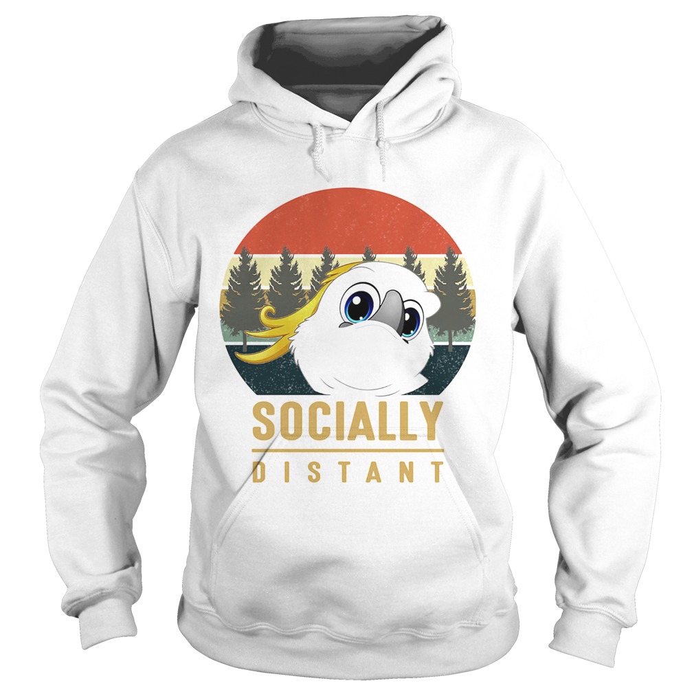 Social distant bird mask vintage  Hoodie