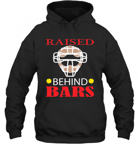 Softball Raised Behind Bars T-Shirt Unisex Hoodie