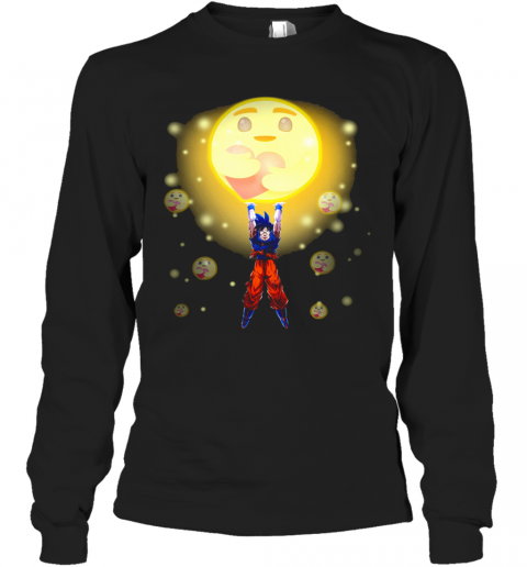 Son Goku Care Emoji T-Shirt Long Sleeved T-shirt 