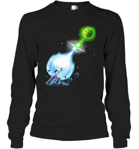 Son Goku Kamehameha Vs Coronavirus T-Shirt Long Sleeved T-shirt 