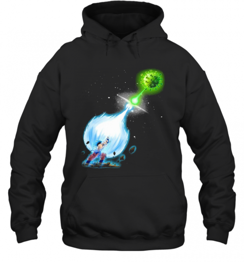 Son Goku Kamehameha Vs Coronavirus T-Shirt Unisex Hoodie