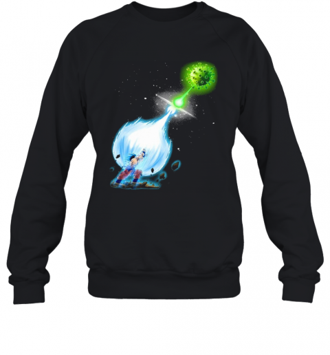 Son Goku Kamehameha Vs Coronavirus T-Shirt Unisex Sweatshirt