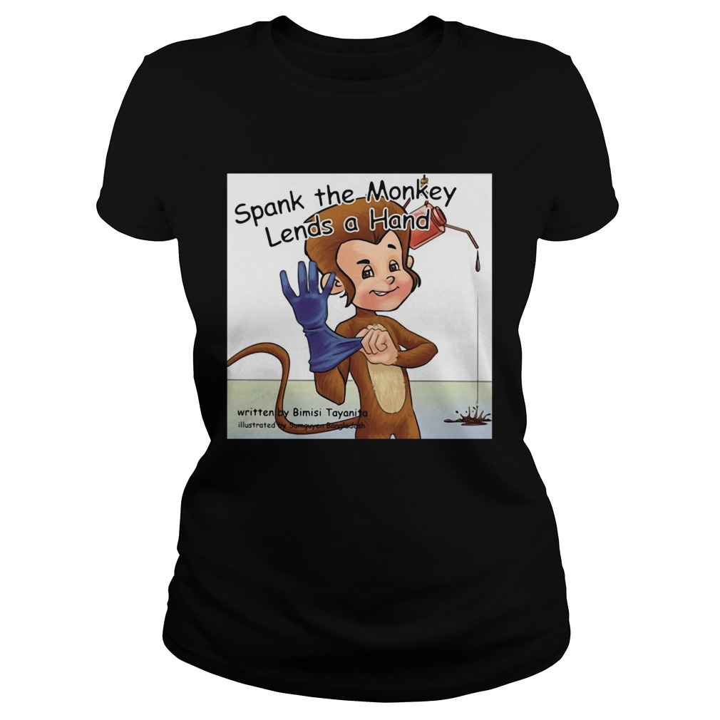 Spank The Monkey Lends A Hand Classic Ladies