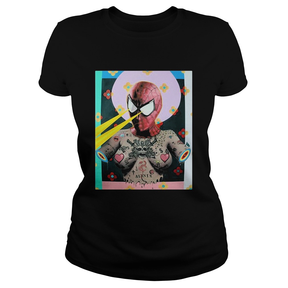 Spiderman Sinner Framed Print by Tyler Tilley for Inked Classic Ladies