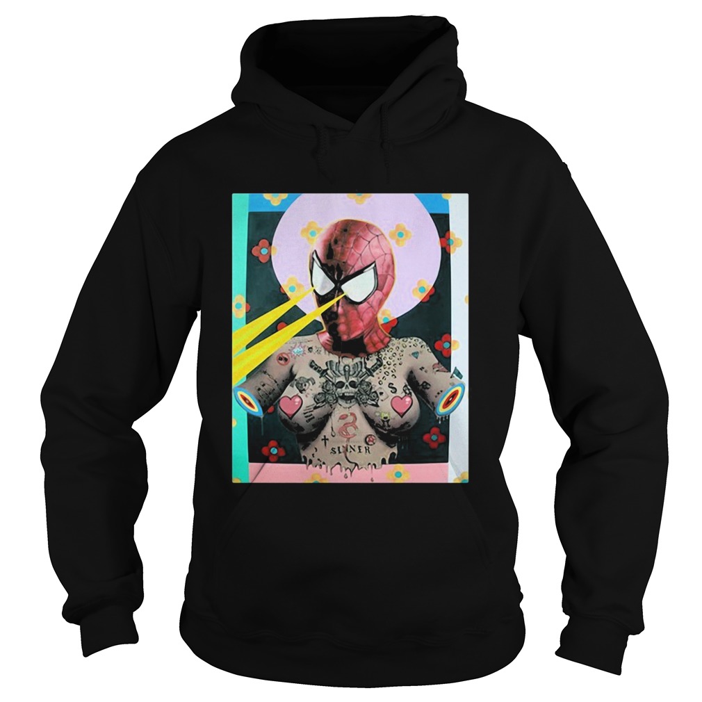 Spiderman Sinner Framed Print by Tyler Tilley for Inked Hoodie