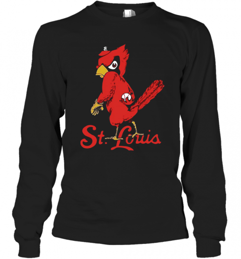 St. Louis Cardinals Baseball Logo T-Shirt Long Sleeved T-shirt 
