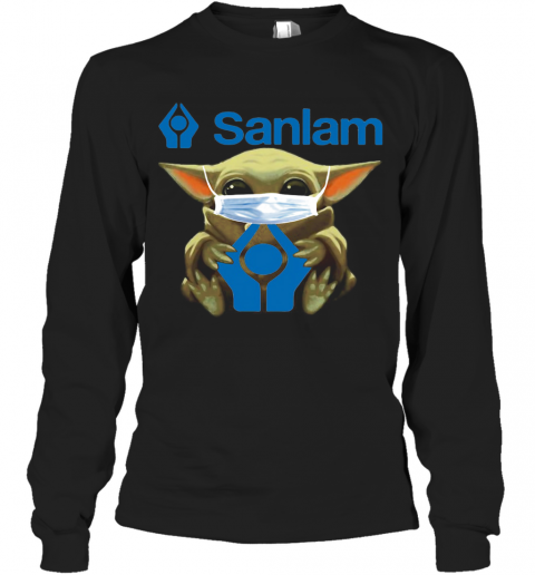 Star Wars Baby Yoda Mask Hug Sanlam T-Shirt Long Sleeved T-shirt 