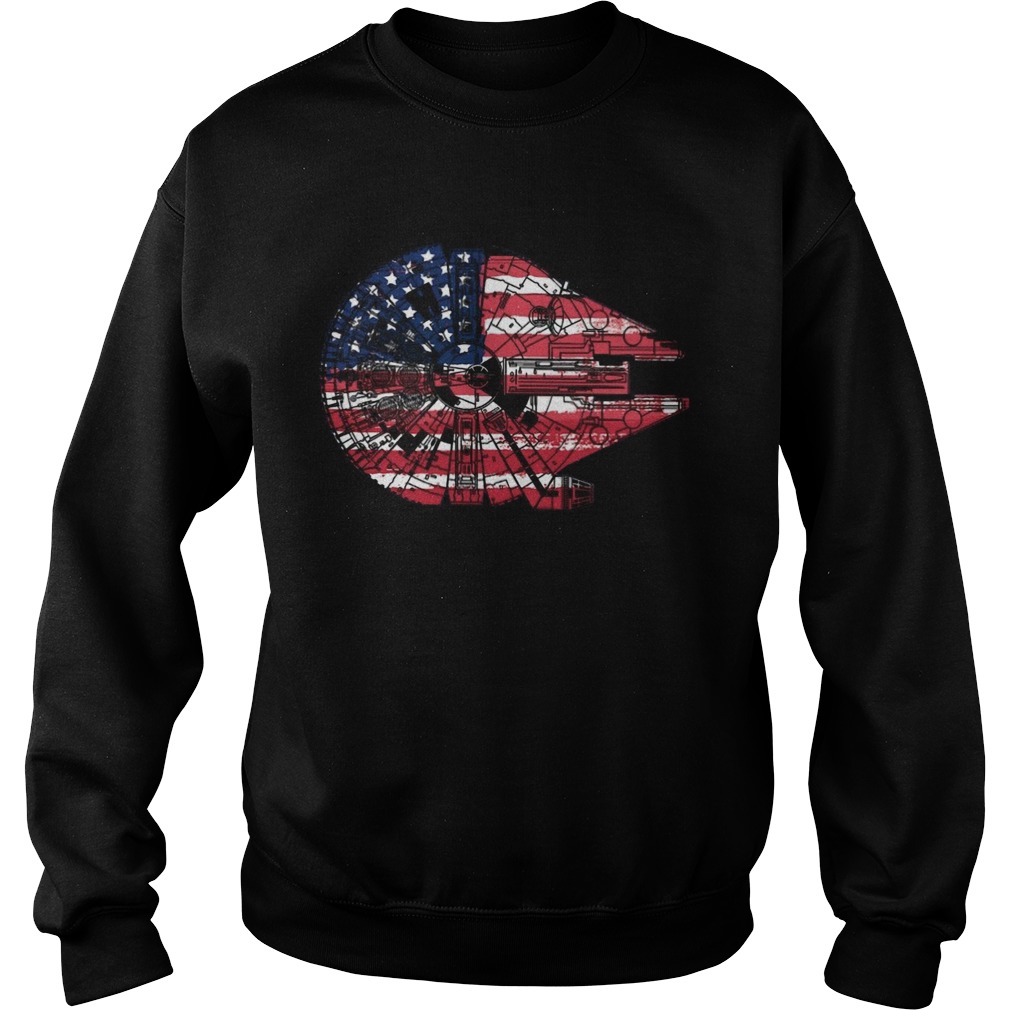 Star Wars The Millennium Falcon American Flag Sweatshirt