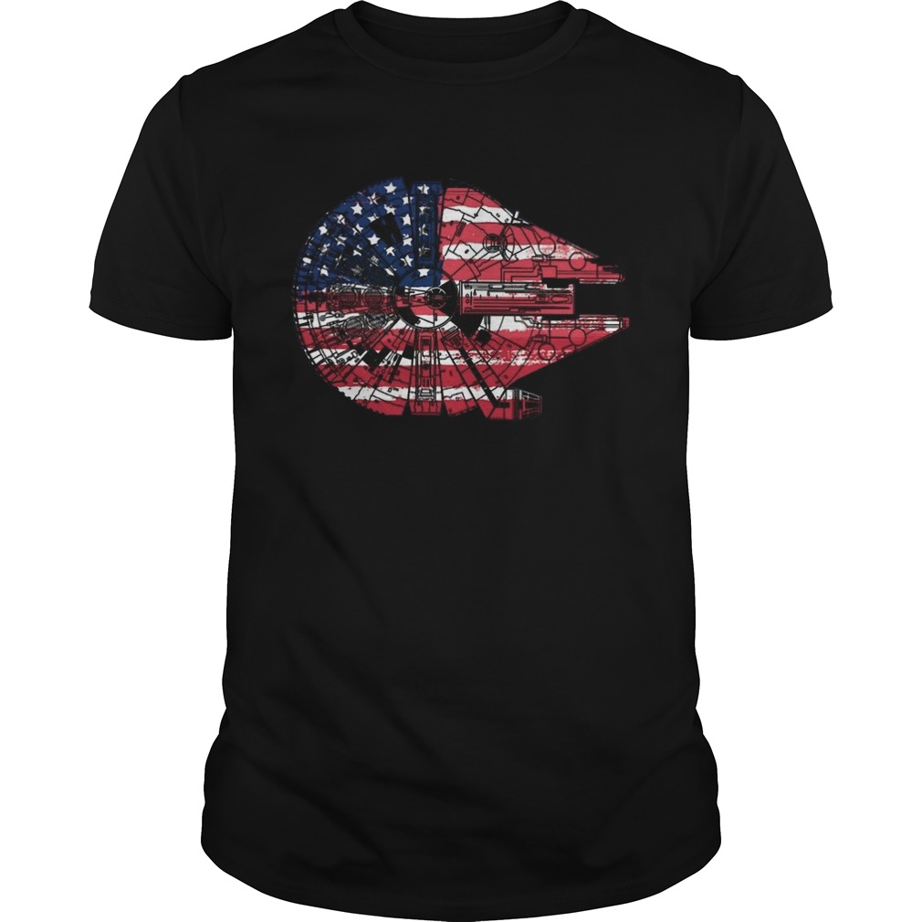 Star Wars The Millennium Falcon American Flag Unisex
