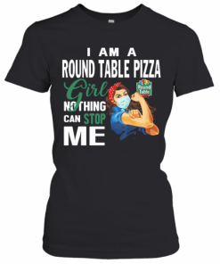 Strong Woman Mask I Am A Round Table Pizza Girl Nothing Can Stop Me T-Shirt Classic Women's T-shirt