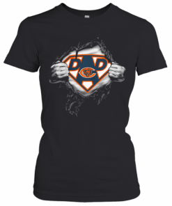 Superhero Chicago Bears Diamond Father'S Day T-Shirt Classic Women's T-shirt