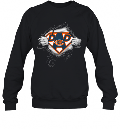 Superhero Chicago Bears Diamond Father'S Day T-Shirt Unisex Sweatshirt