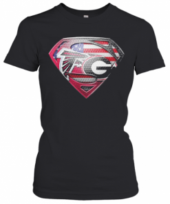 Superman Atlanta Falcons Vs Georgia Bulldogs Heart T-Shirt Classic Women's T-shirt