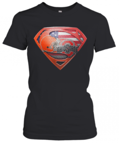 Superman Cleveland Browns And Cleveland Indians American Flag Independence Day T-Shirt Classic Women's T-shirt