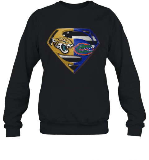 Superman Jacksonville Jaguars And Florida Gators T-Shirt Unisex Sweatshirt