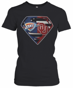 Superman Oklahoma City Thunder And Oklahoma Sooners T-Shirt Classic Women's T-shirt