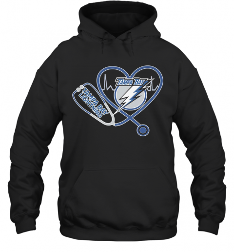 Tampa Bay Lightning Stethoscope Heart T-Shirt Unisex Hoodie