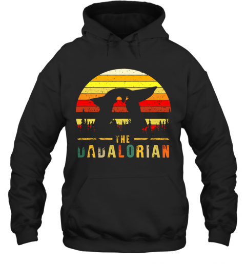 The Dadalorian Definition Father'S Day Vintage Sunset T-Shirt Unisex Hoodie