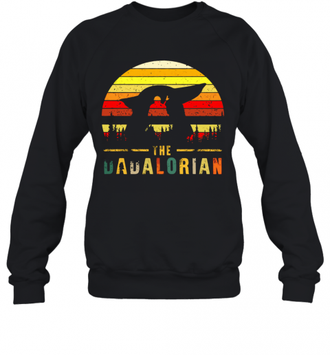 The Dadalorian Definition Father'S Day Vintage Sunset T-Shirt Unisex Sweatshirt