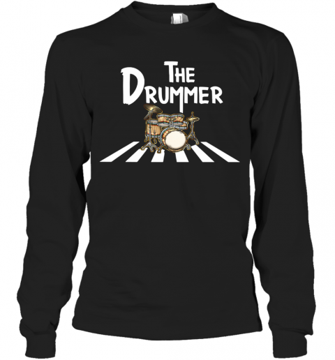 The Drummer Abbey Road T-Shirt Long Sleeved T-shirt 