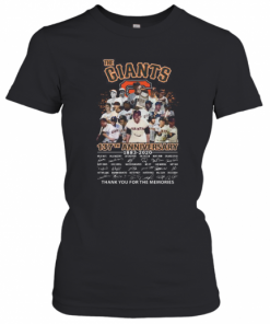The Giants 137Th Anniversary 1883 2020 Thank You For The Memories Signature T-Shirt Classic Women's T-shirt