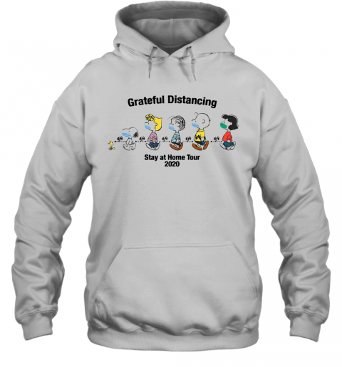 The Peanuts Face Mask Grateful Distancing Stay At Home Tour 2020 T-Shirt Unisex Hoodie