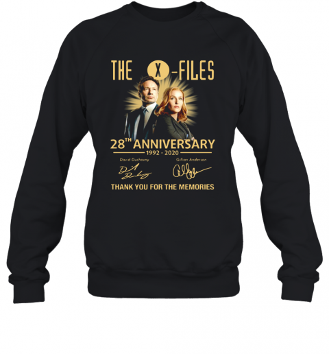 The X Files 28Th Anniversary 1992 2020 Thank You For The Memories T-Shirt Unisex Sweatshirt