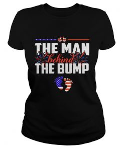 The man behind the bump American flag veteran Independence Day  Classic Ladies