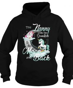 This Nanny Loves Her Grandkids To The Moon And Back Unicorn  Hoodie