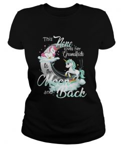 This Nene Loves Her Grandkids To The Moon And Back Unicorn  Classic Ladies