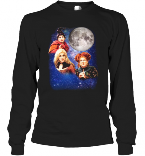 Three Hocus Pocus Moon T-Shirt Long Sleeved T-shirt 